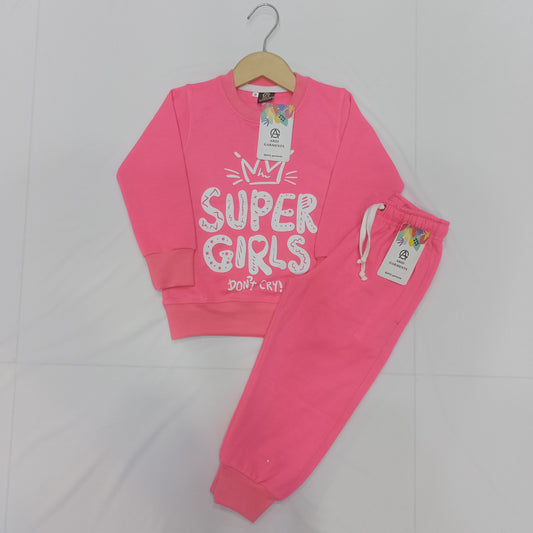 "Super Girl" Fleece Tracksuits