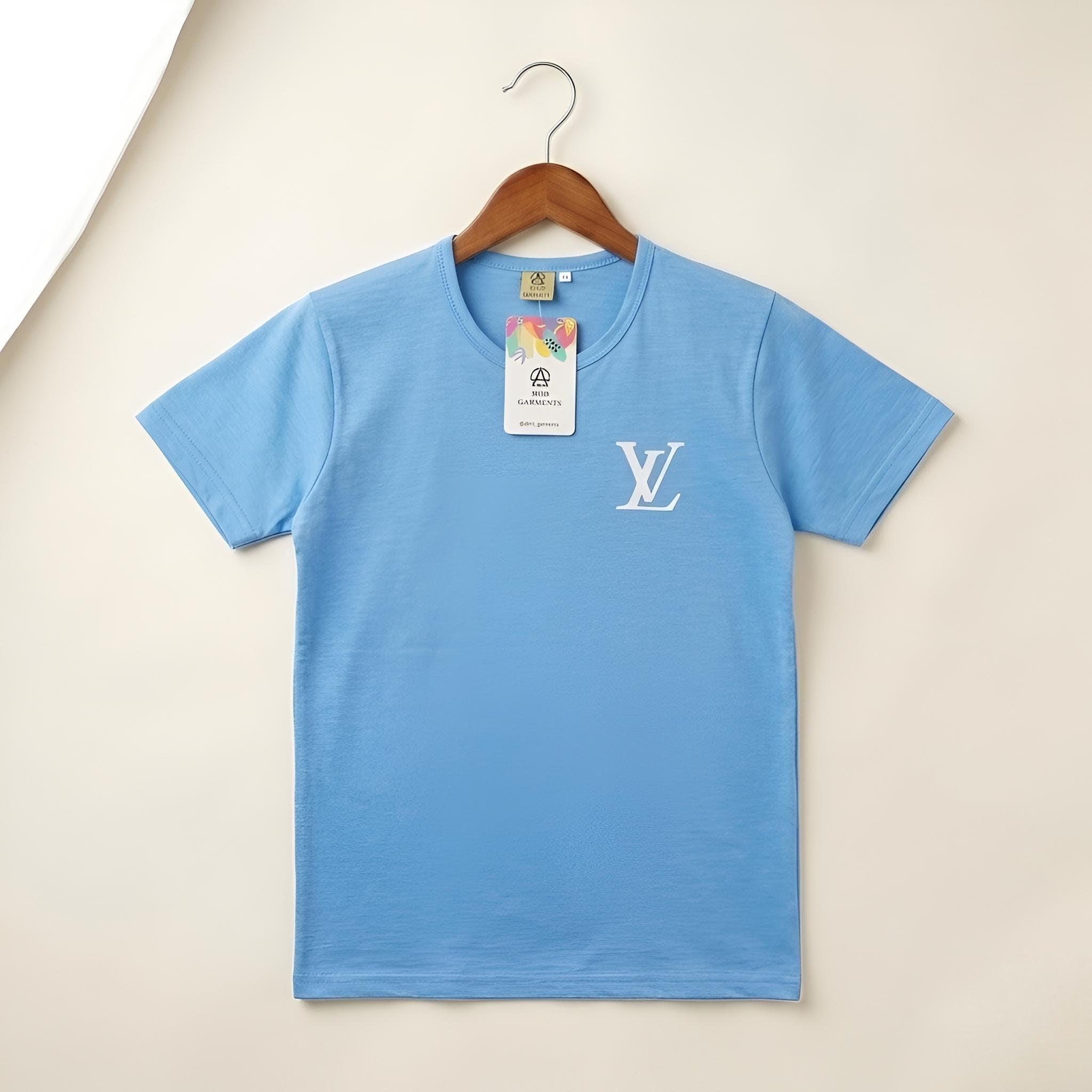Sky Blue Basic T-shirts