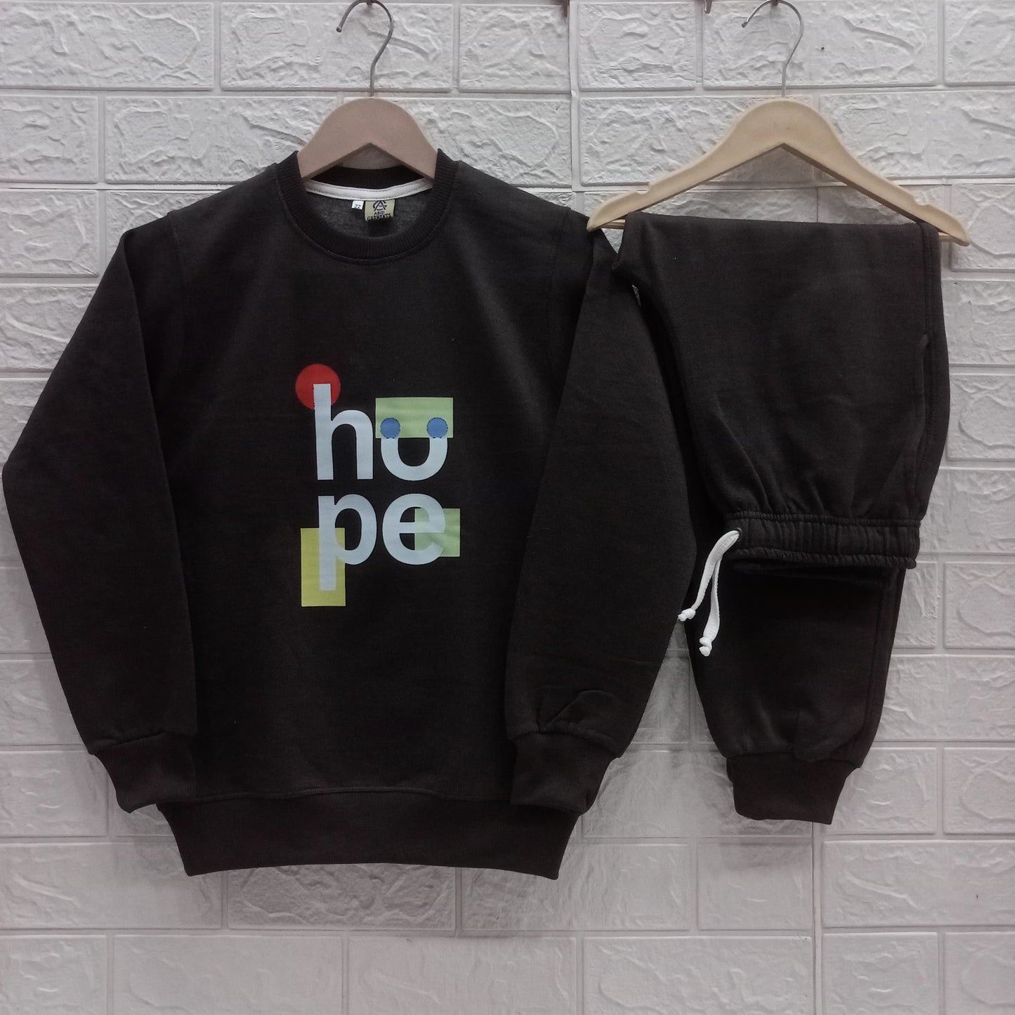Brown 'Hope' Fleece Tracksuits