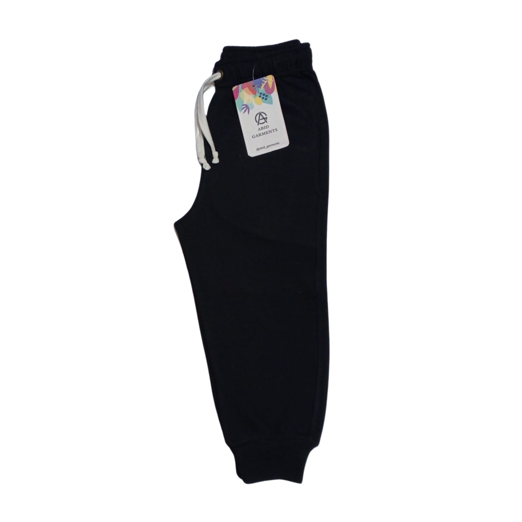 Black- Terry Cotton Trousers