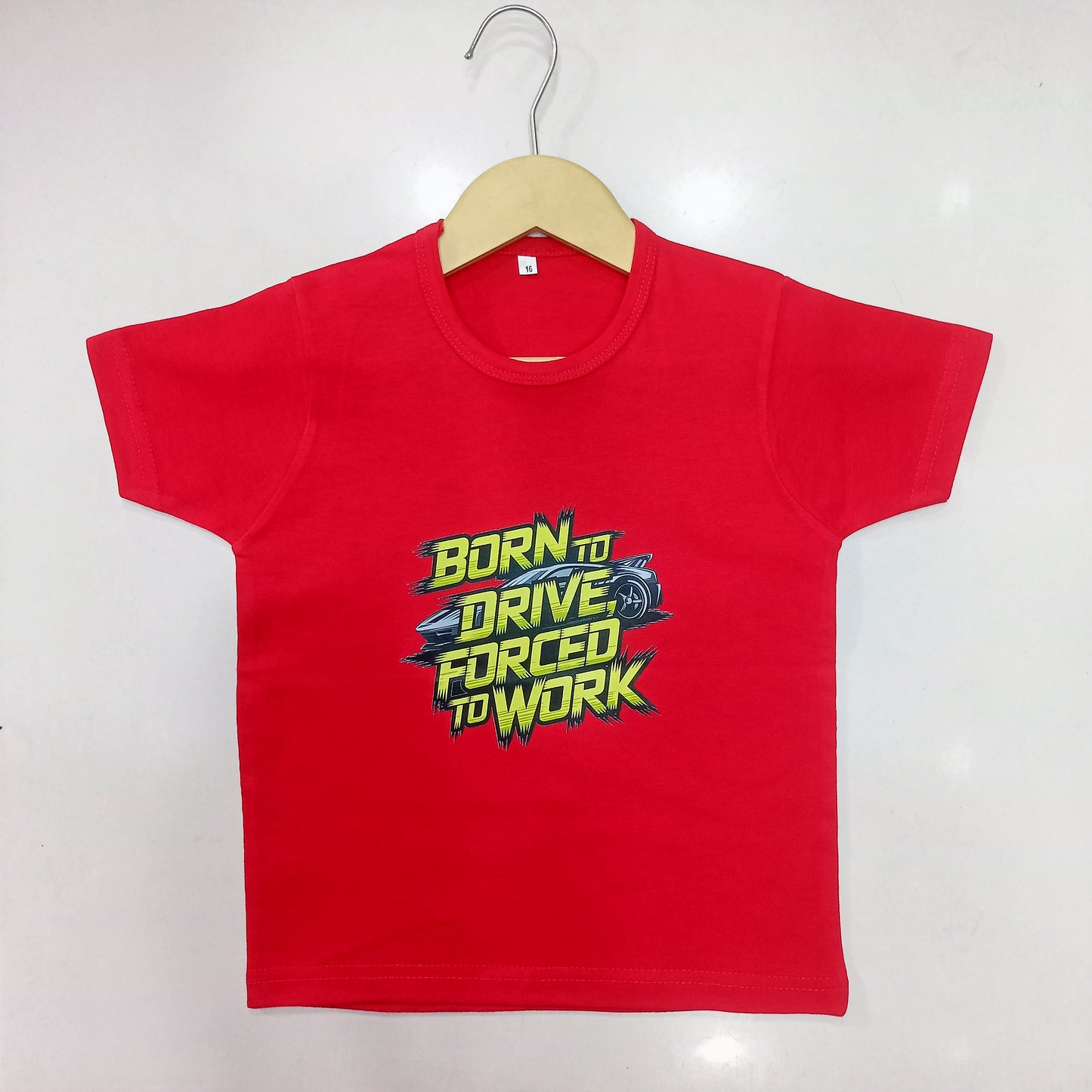 "Red Born to Drive" Summer Basic Tees