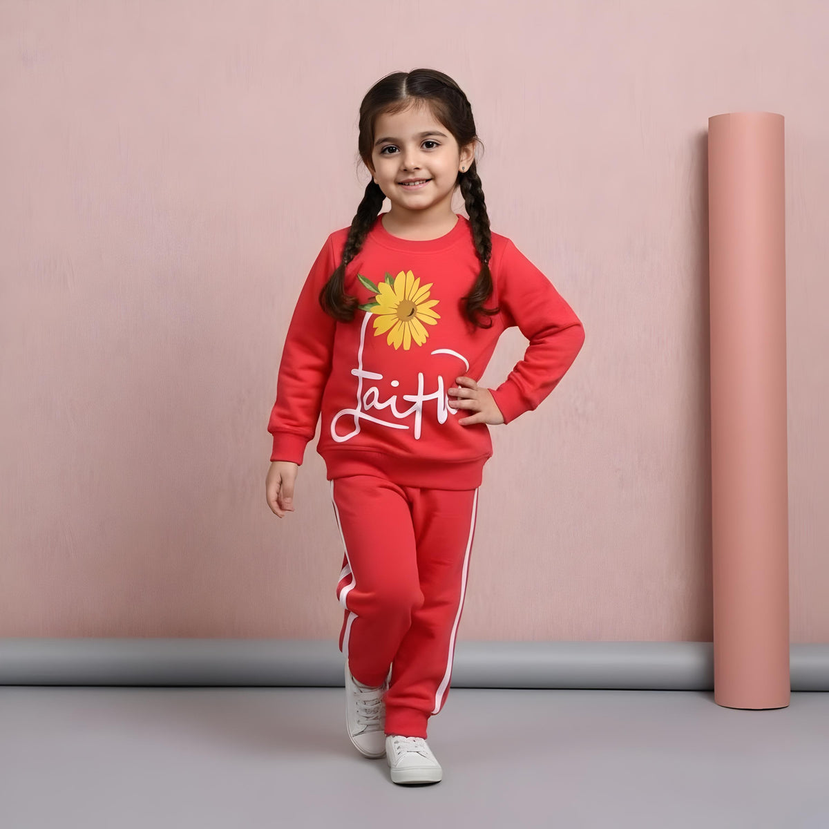Faith-Peach Terry Tracksuits