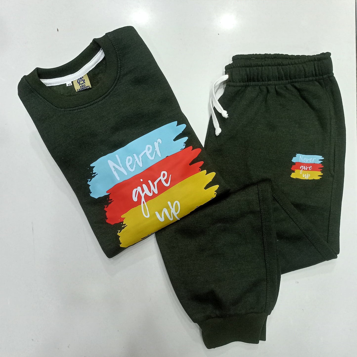 Commondo Green NGU Fleece Tracksuits