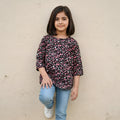 Black Floral Soft Cotton Shirt