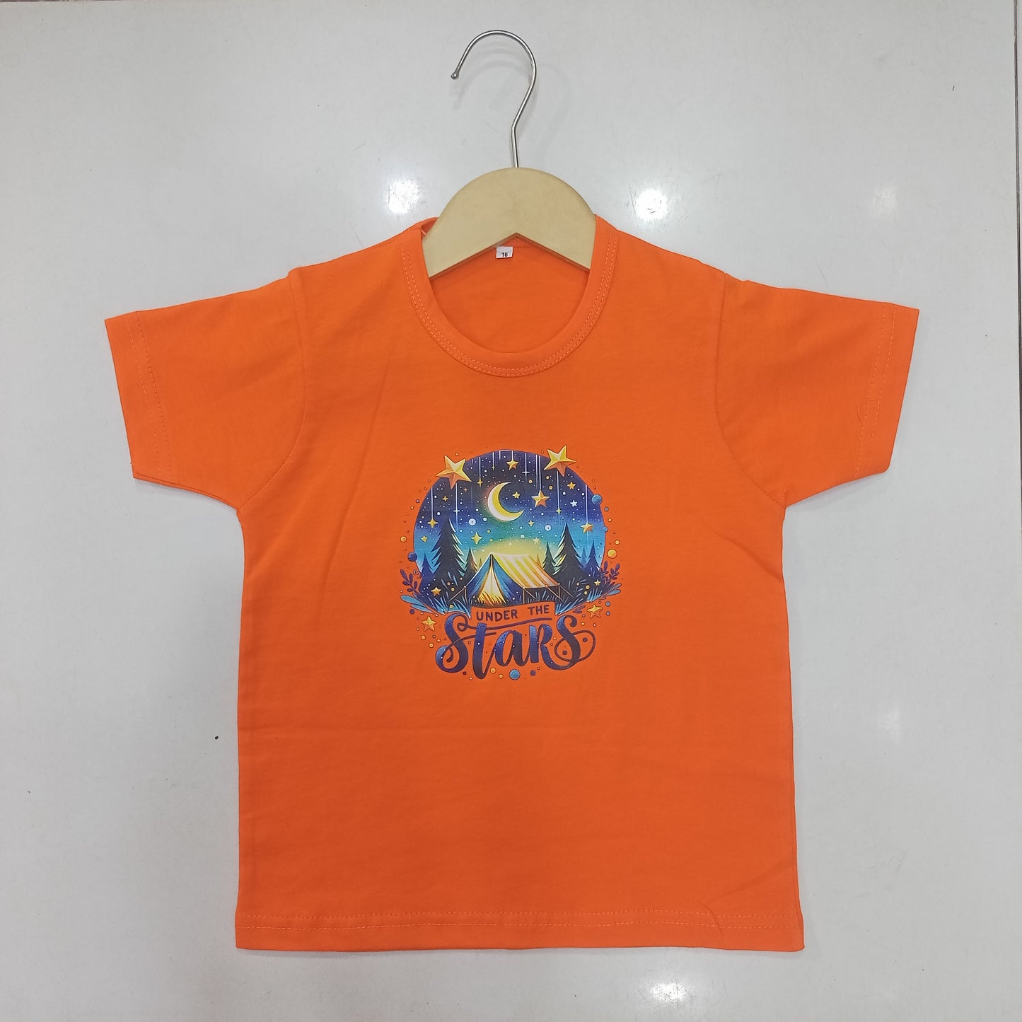 "Orange Under the Stars" Summer Basic Tees