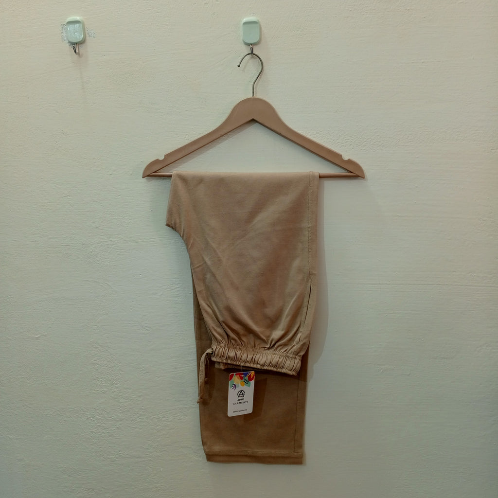 Beige-Basic Trousers