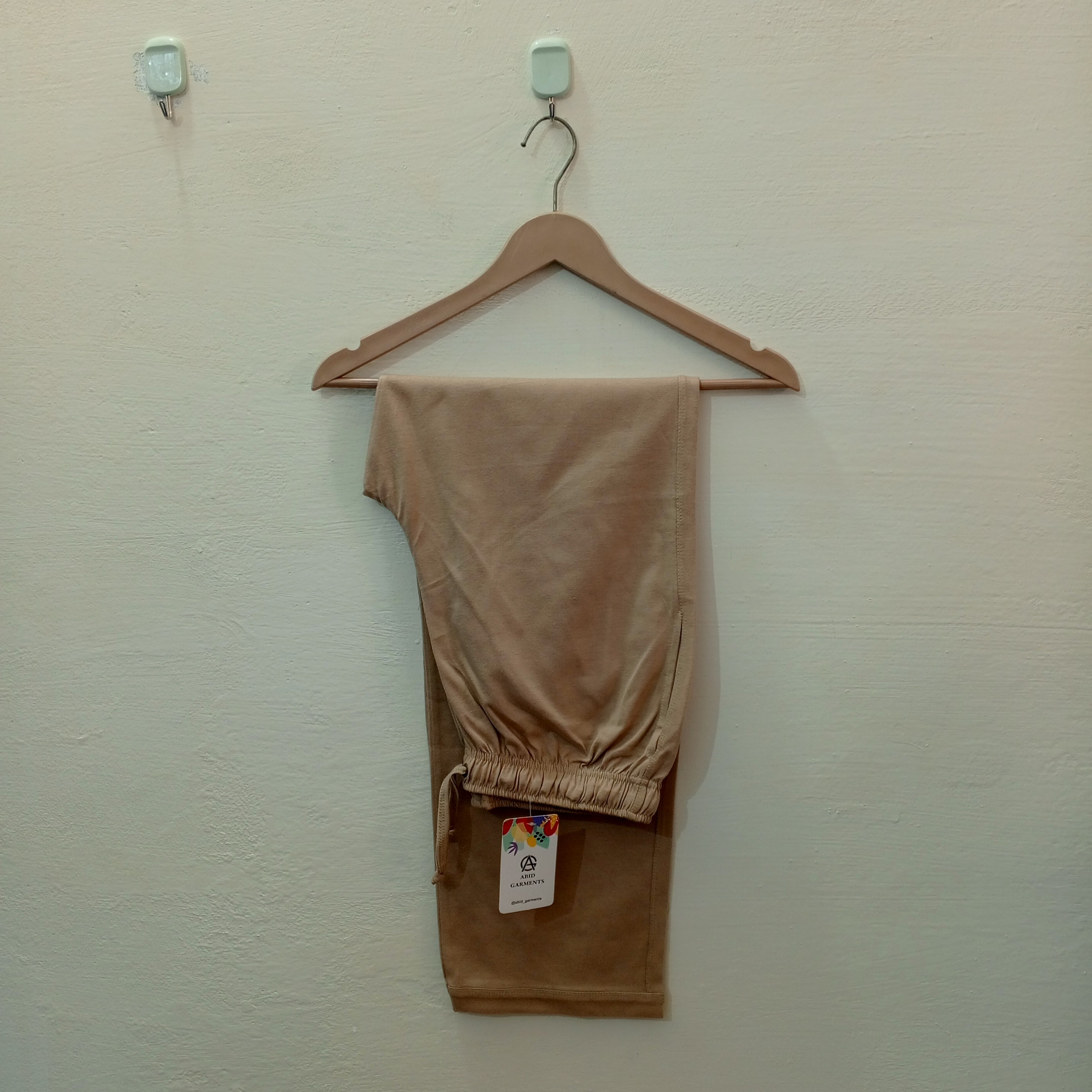 Beige-Basic Trousers