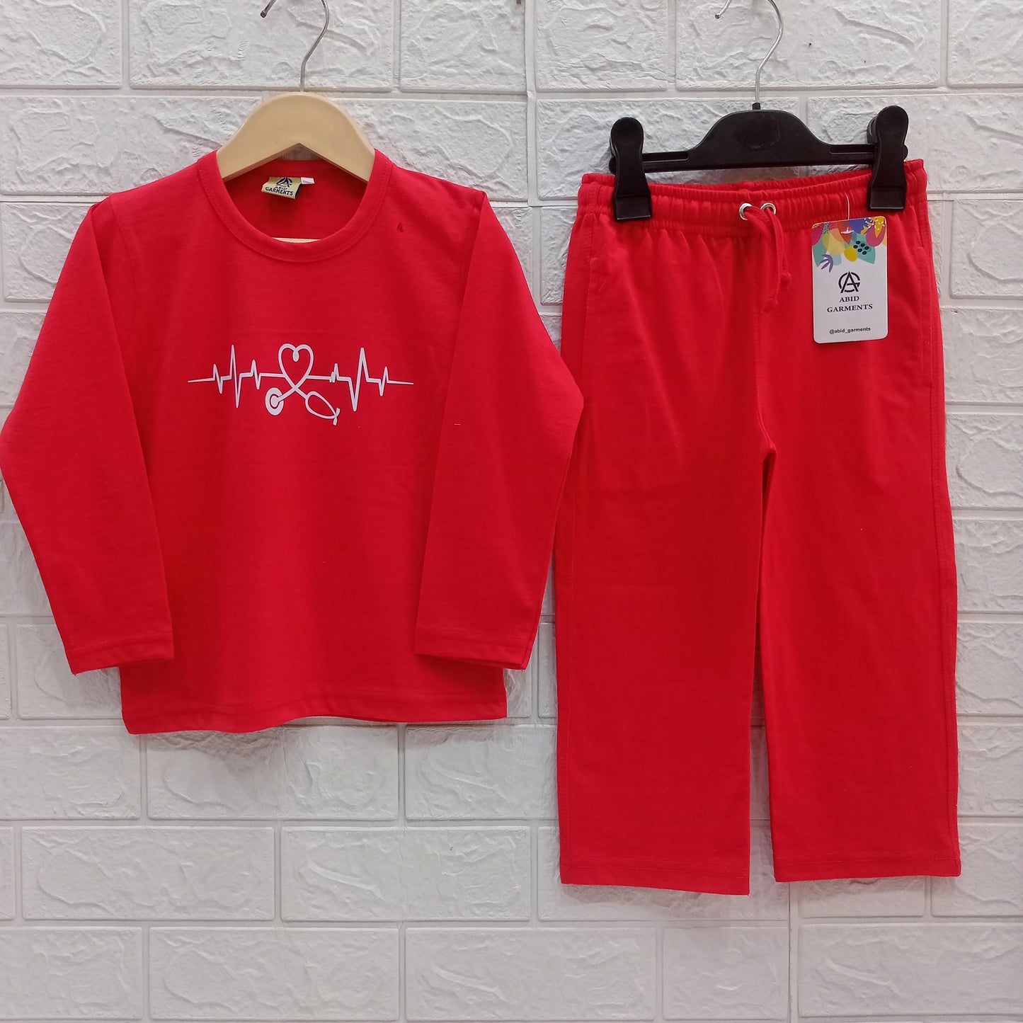 Red-Basic Full Sleeves Dress