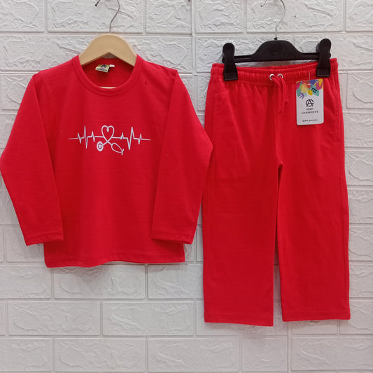 Red-Basic Full Sleeves Dress