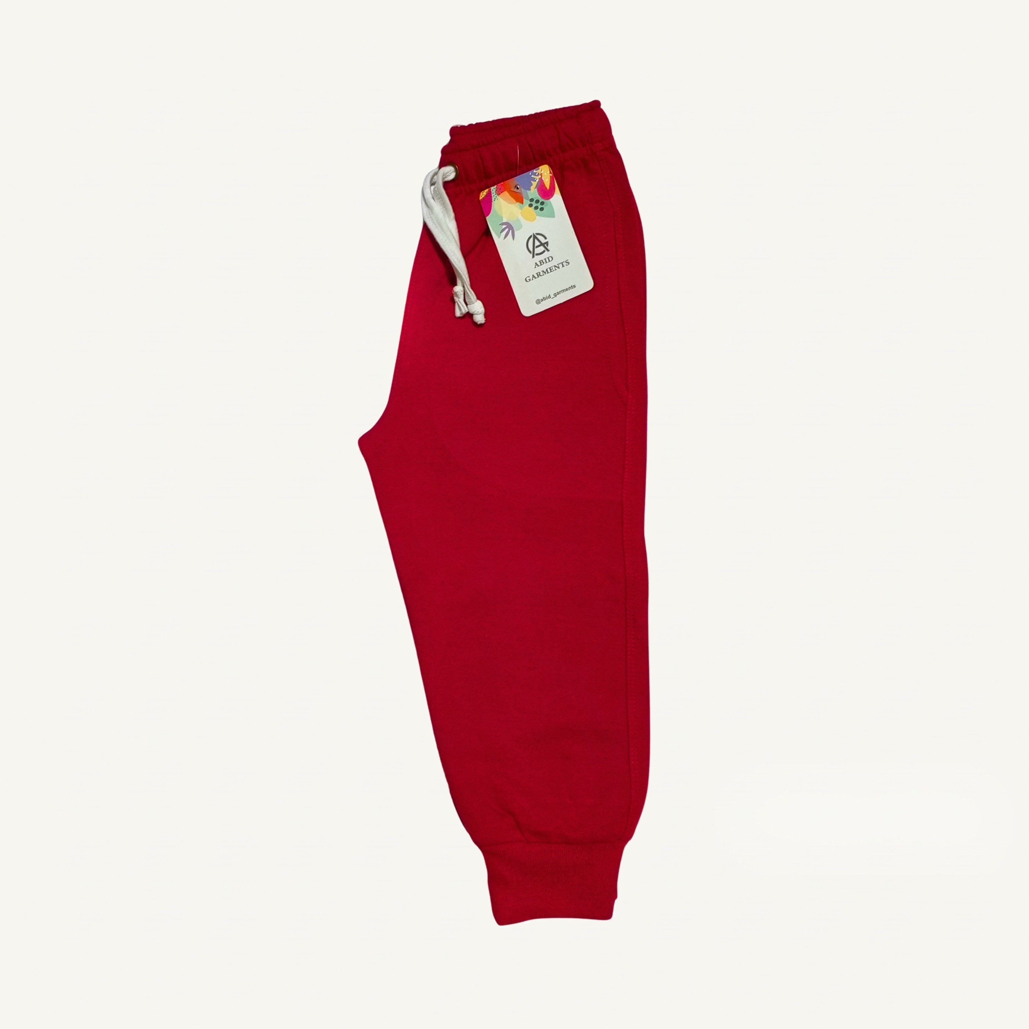 Maroon- Terry Cotton Trousers