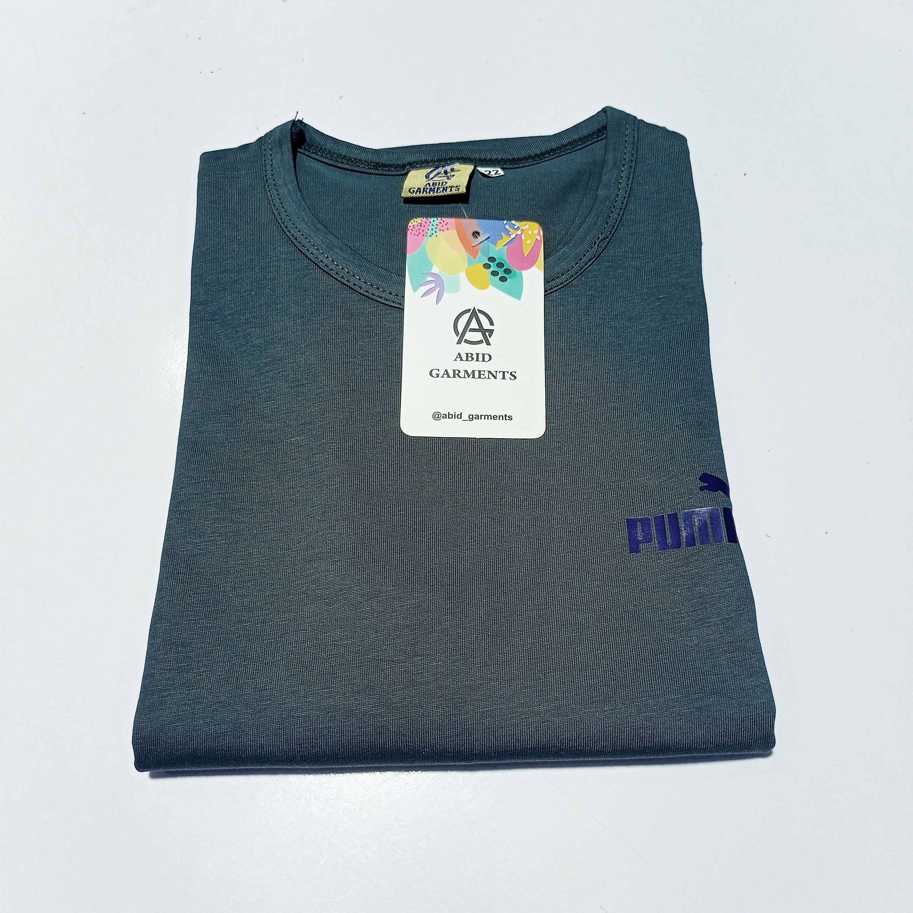 Dark Grey Basic T-shirts