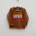Brown-Just Do It Soft Cotton Tees