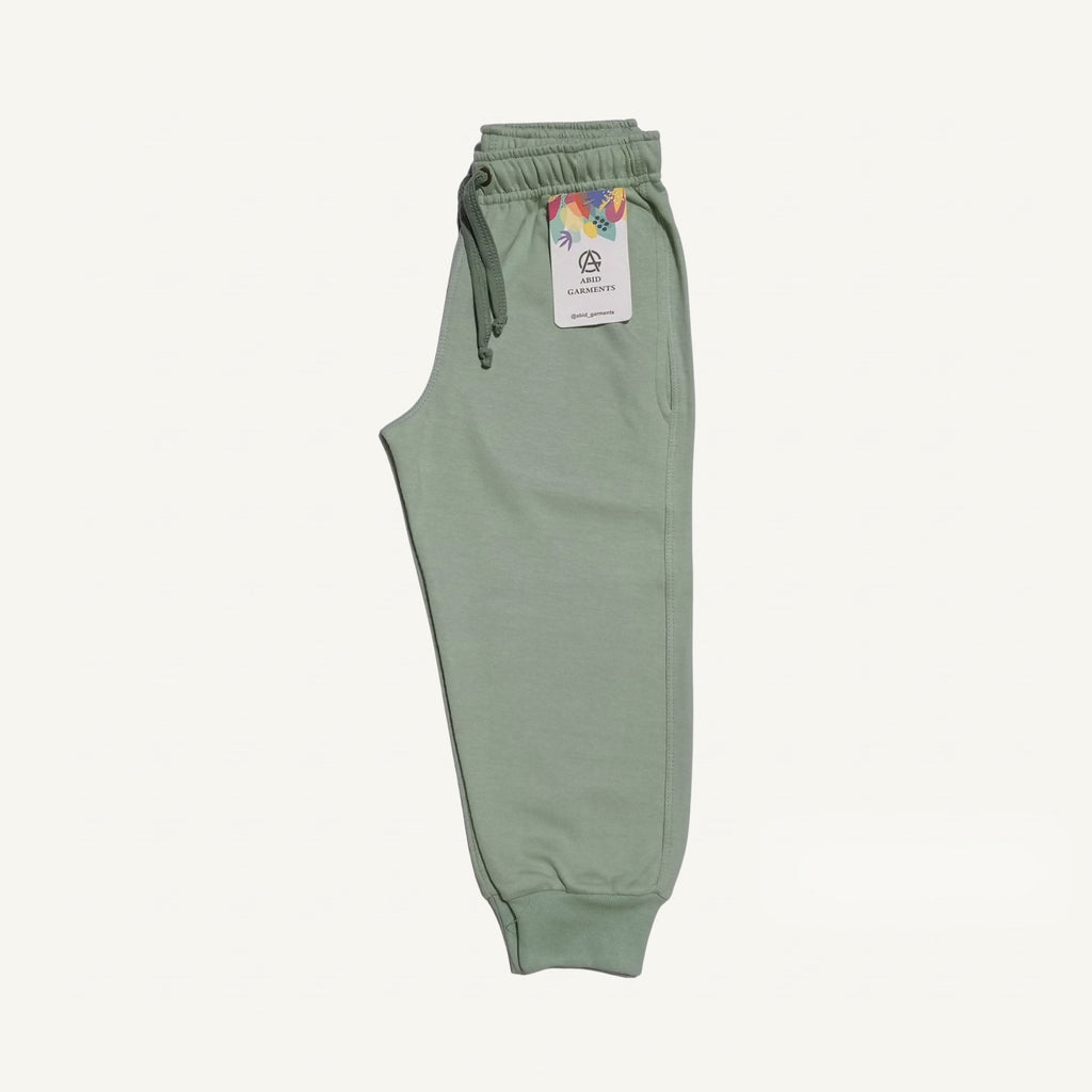 Pastel Green- Terry Cotton Trousers