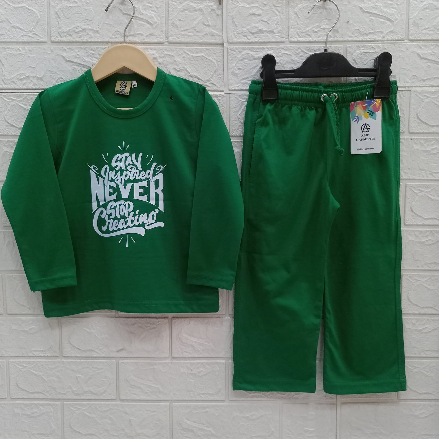 Green-Basic Full Sleeves Dress