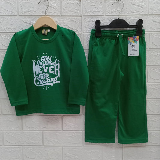 Green-Basic Full Sleeves Dress