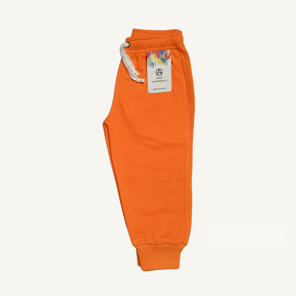 Orange- Terry Cotton Trousers