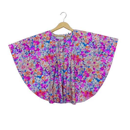 Butterfly Top-Purple Multi Colored