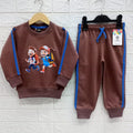 Brown-Terry Cotton Tracksuits