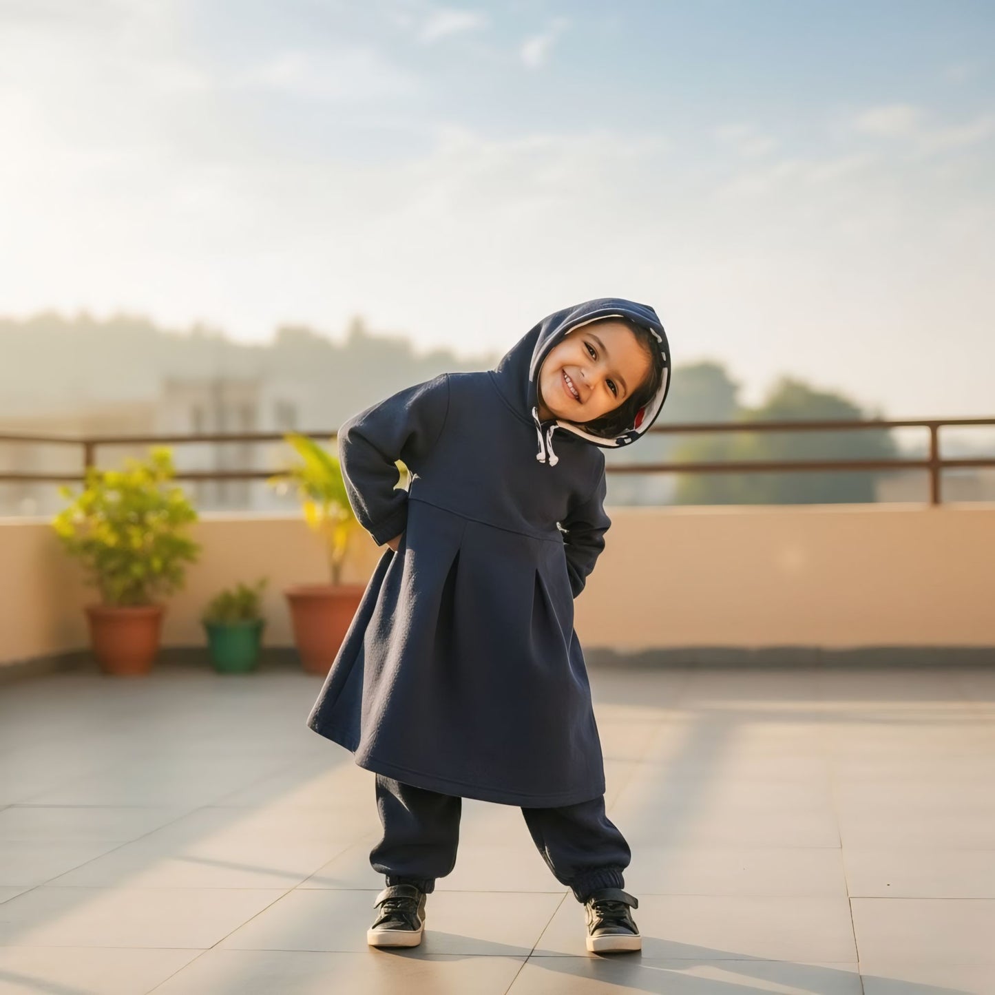 Navy Fleece Frock Suits