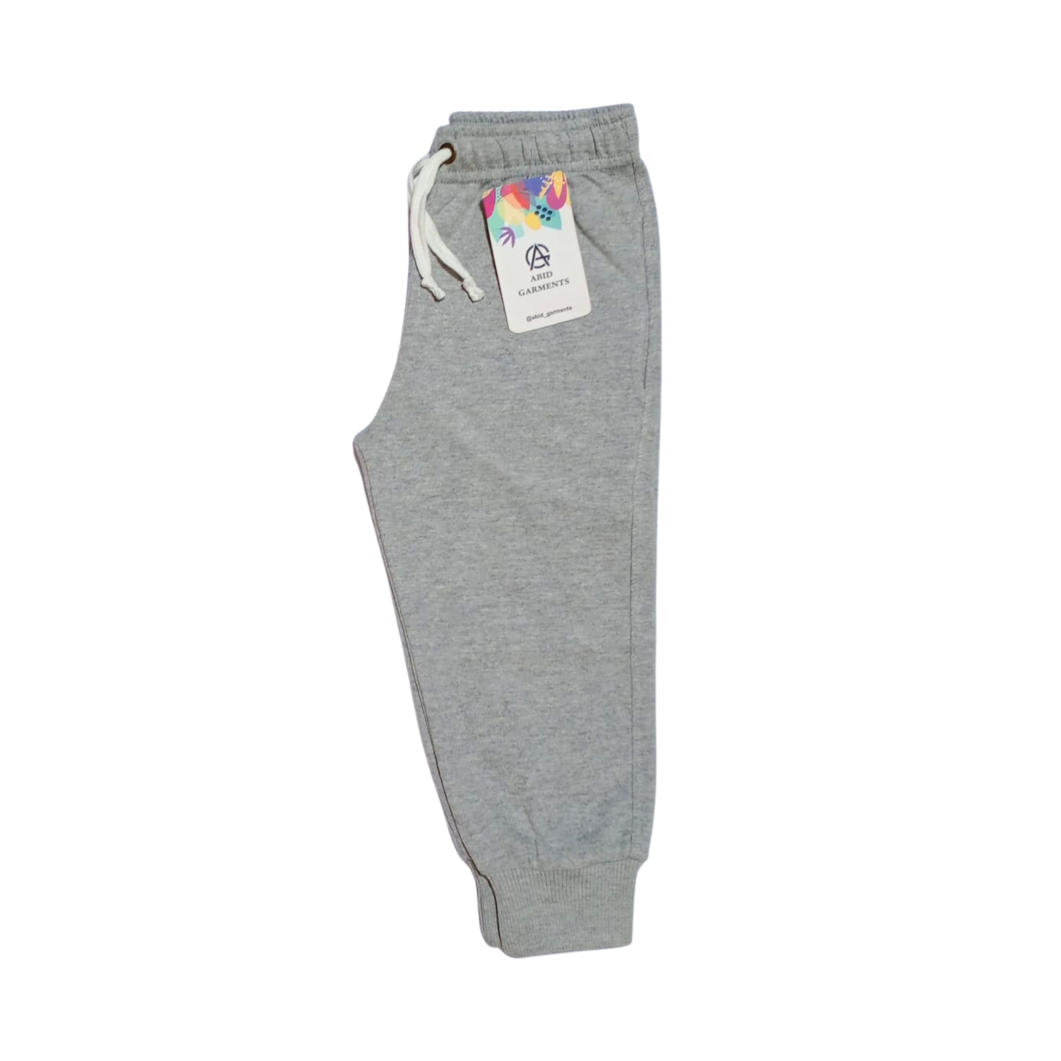 Grey- Terry Cotton Trousers