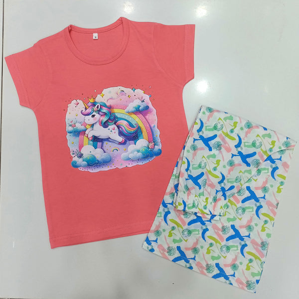 Tea Pink- Unicorn Breezy Set