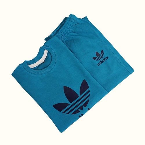 Adidas-Electric Sea Blue Terry Tracksuits