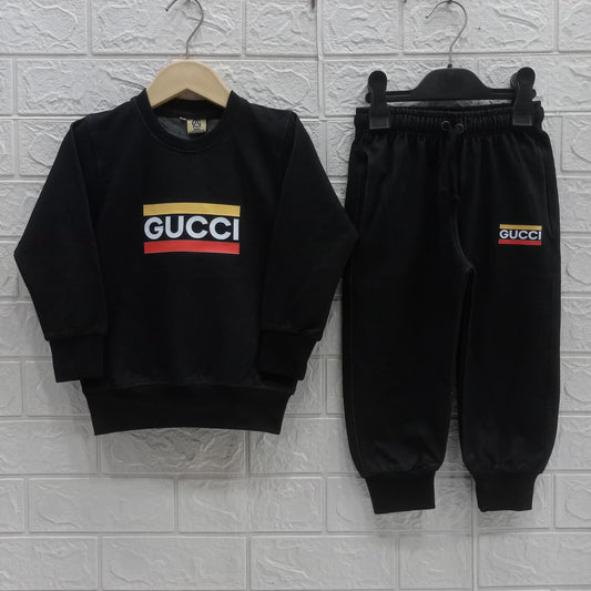 Black Lycra Denim Tracksuits