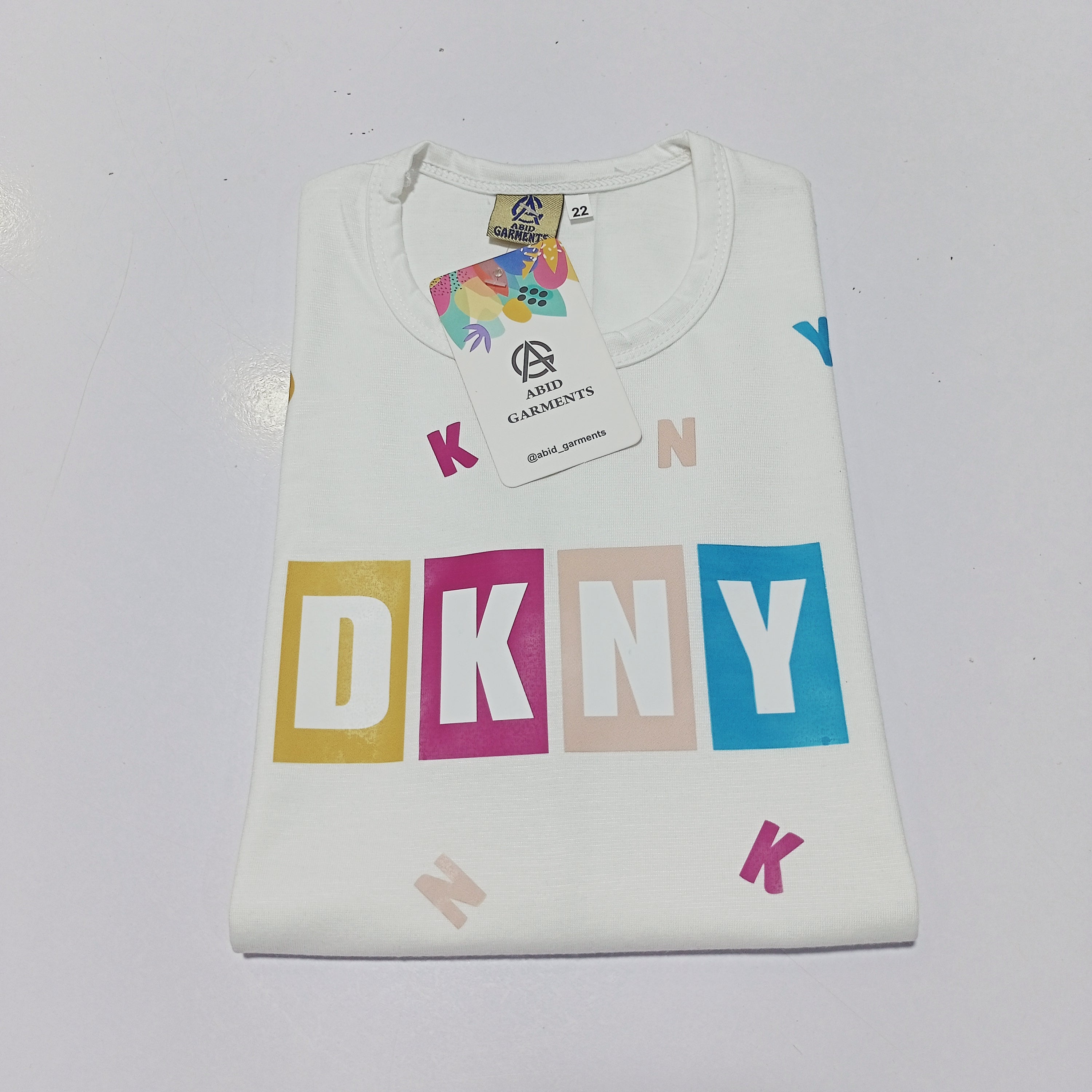 DKNY-White Basic T-shirts