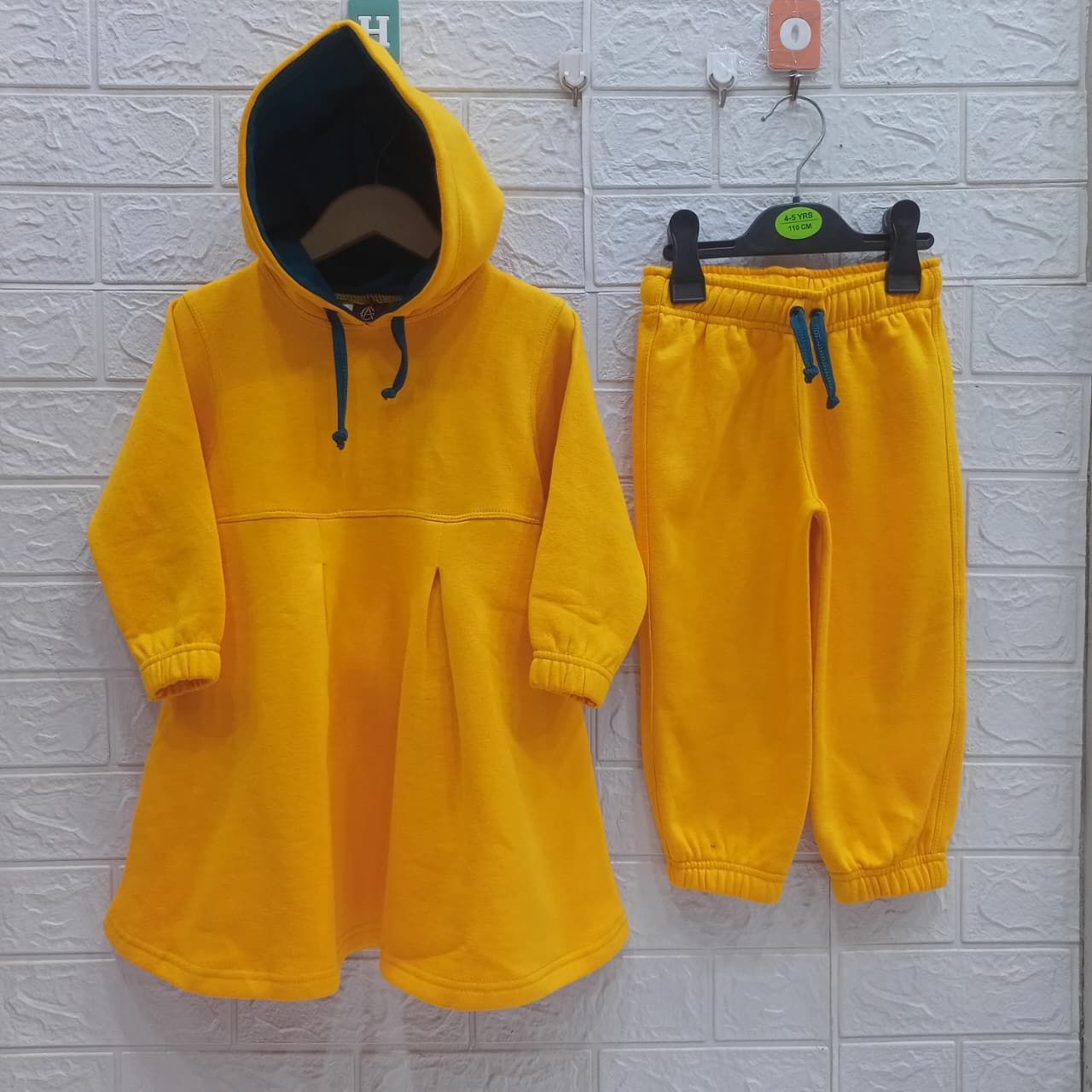 Yellow Fleece Frock Suits